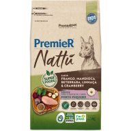 Ração Seca PremieR Nattu para Cães Sênior de Raças Pequenas Mandioca 2,5Kg