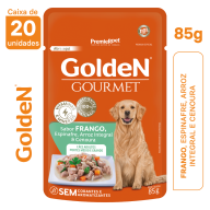 Ração Úmida Golden Gourmet Cães Adultos Porte Médio e Grande Frango 85g