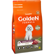 Ração Golden Fórmula Mini Bits para Cães Adultos Pequeno Porte Carne e Arroz 1kg